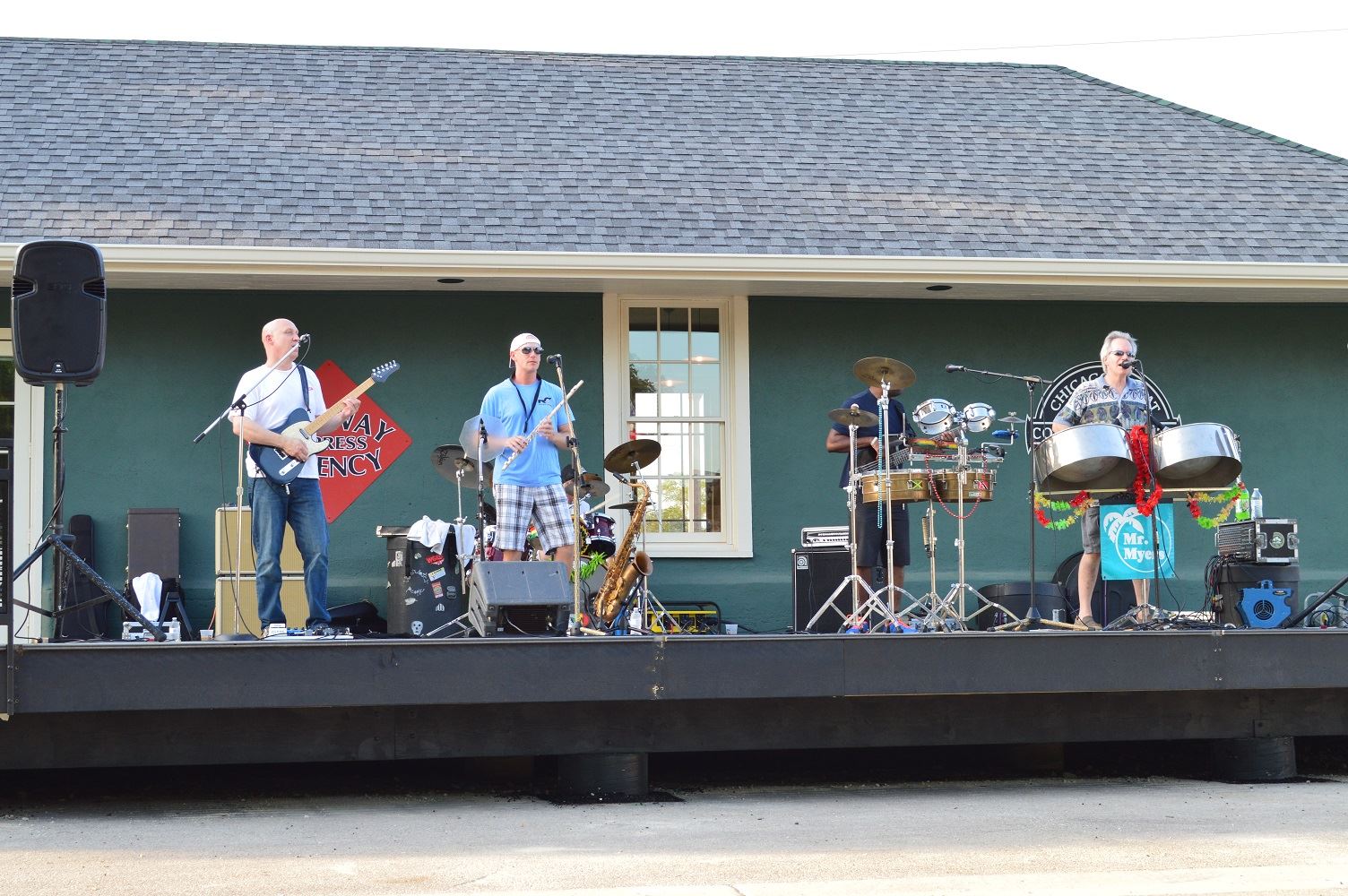 Mr. Meyers performs at Cortesi Veterans Memorial Park Aug. 4, 2016.